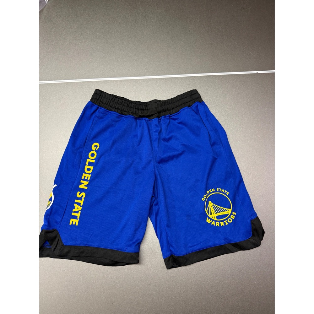 NBA Golden State Warriors Youth Basketball Shorts Blue Black Size M 10-12